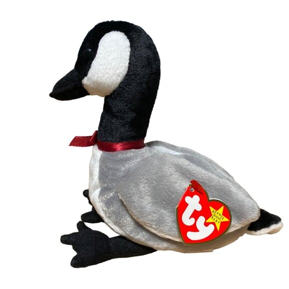 Ty Beanie Baby Loosy The Goose Plush Toy With Tag - Picture 1 of 8